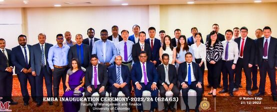 The inauguration ceremony of the 2022 intake of the Executive Master of Business Administration (EMBA)