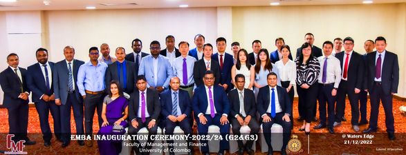 The inauguration ceremony of the 2022 intake of the Executive Master of Business Administration (EMBA)
