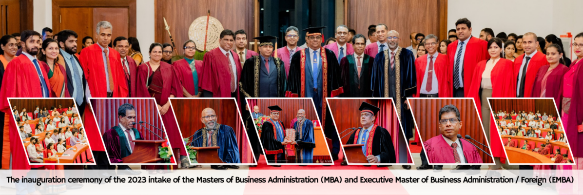 The inauguration ceremony of the 2023 intake of the Masters of Business Administration (MBA) and Executive Master of Business Administration Foreign (EMBA)