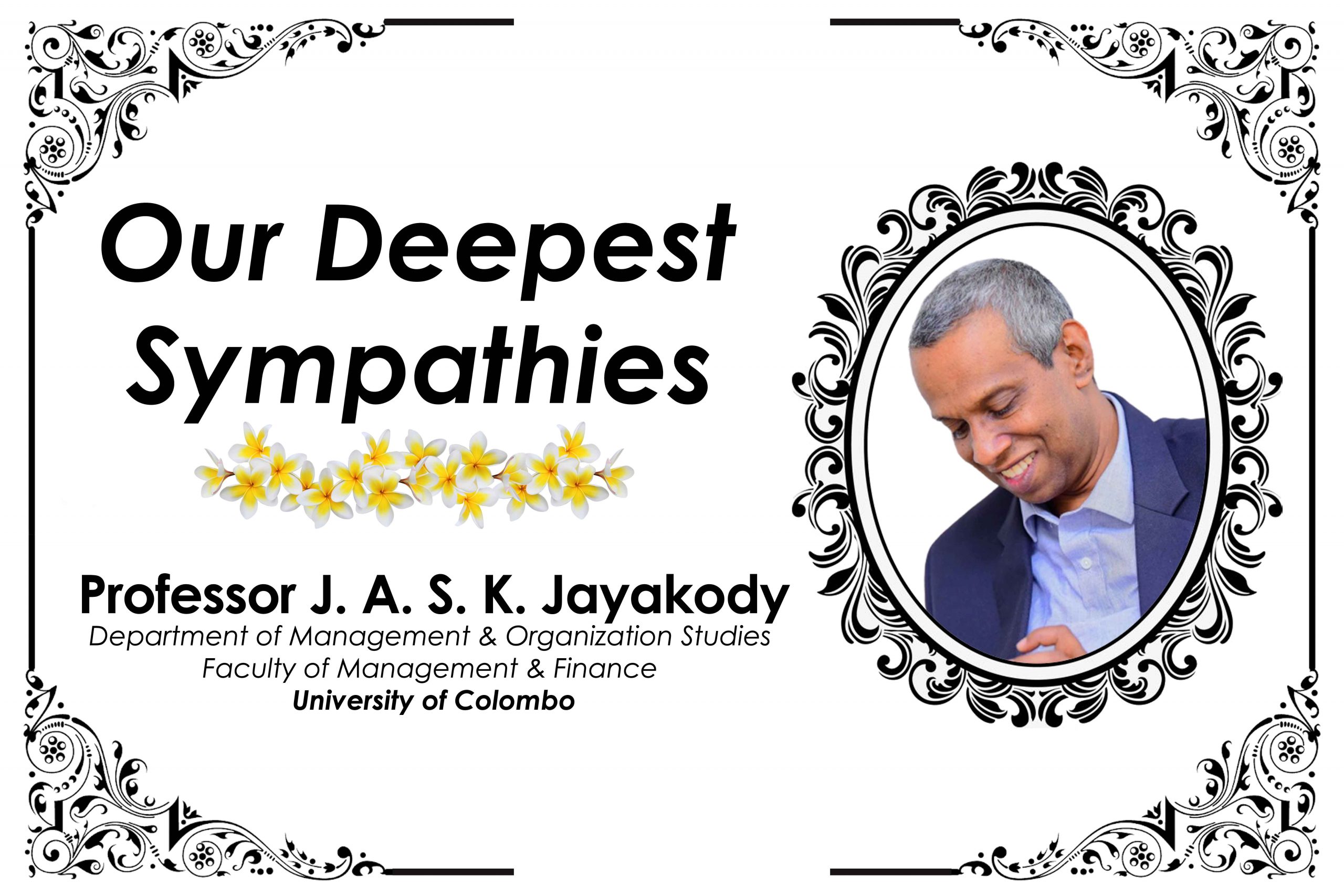 Obituary Notice: Professor J.A.S.K. Jayakody