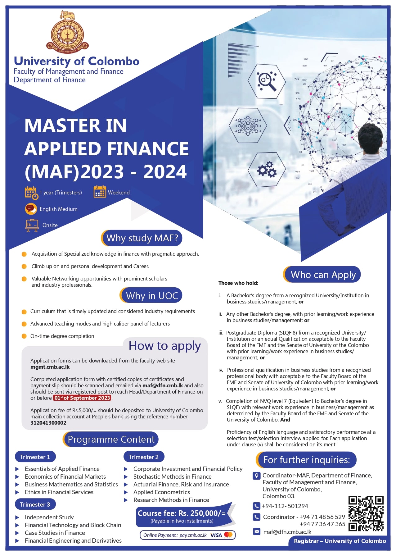 Master in  Applied Finance