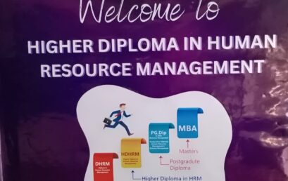 Inaugurating the Higher Diploma in Human Resource Management (HDHRM) – First Batch (2024/25)