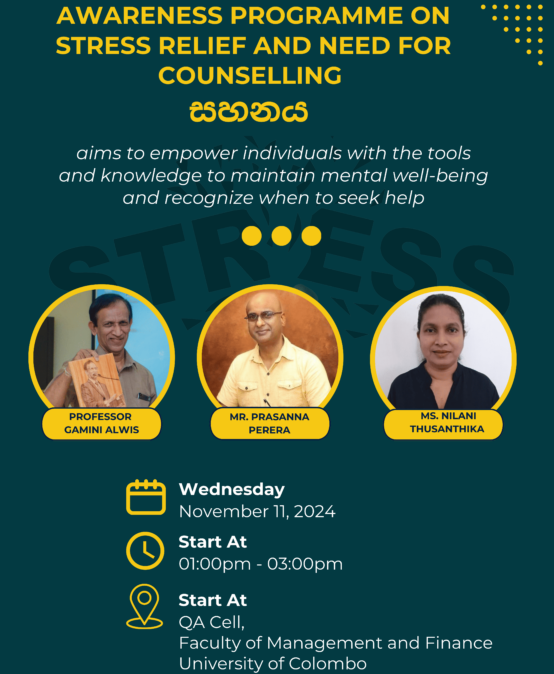 Awareness Programme on Stress Relief and the Need for Counselling at FMF UOC