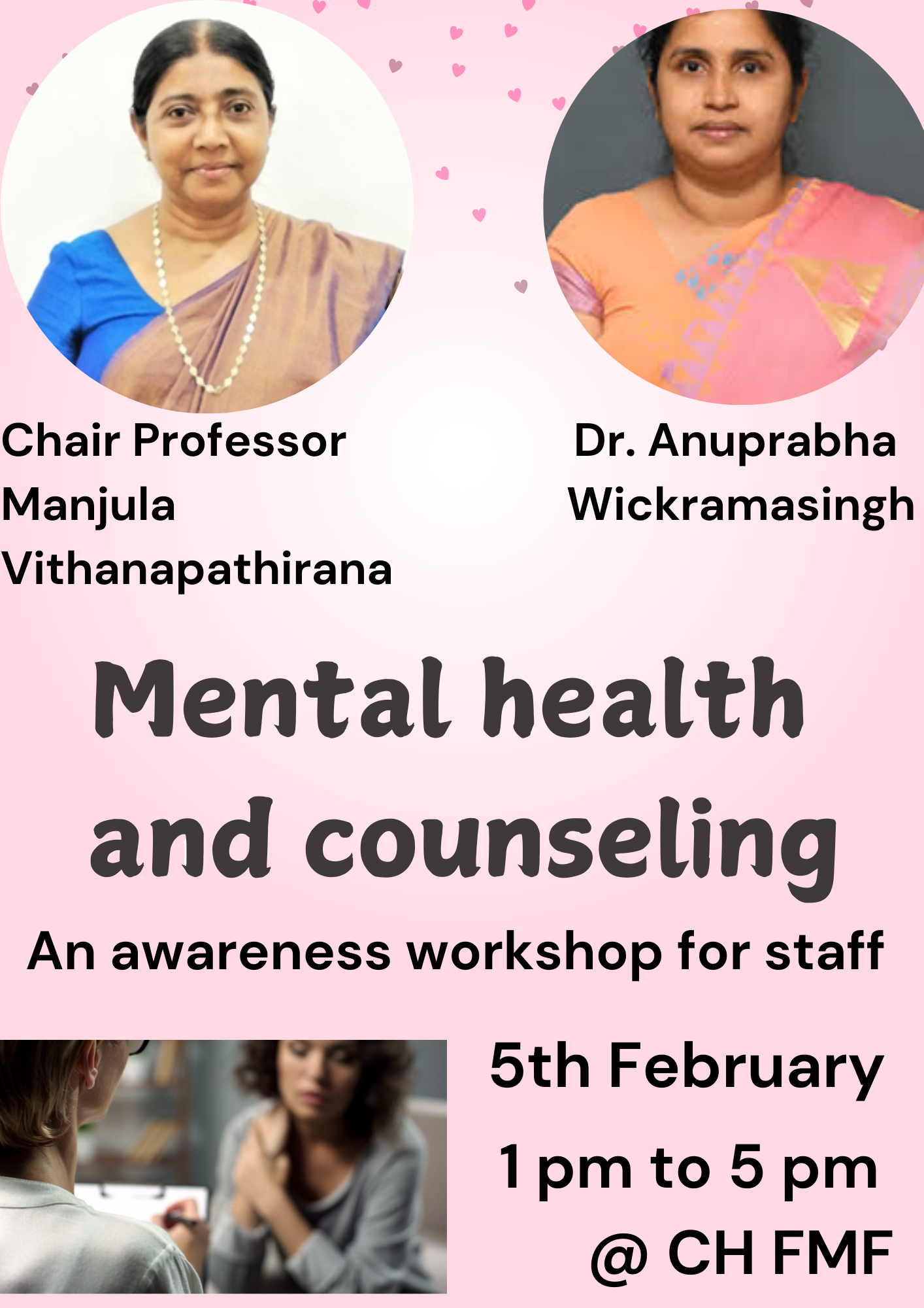  Mental Health & Counselling Awareness Session 