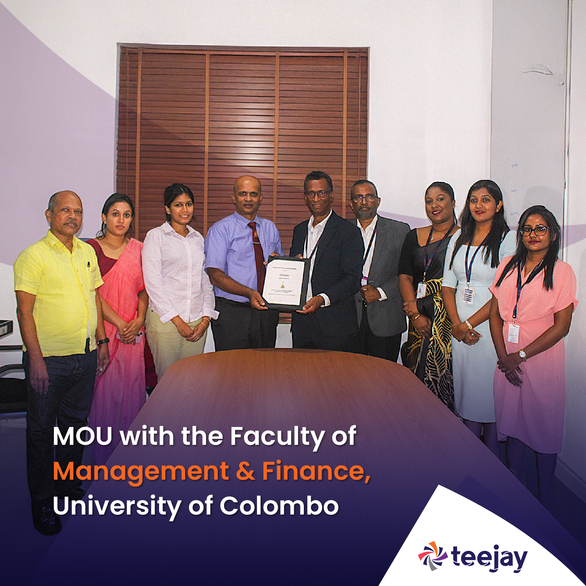 Strengthening Industry-Academia Collaboration: FMF UOC Partners with Teejay Lanka PLC