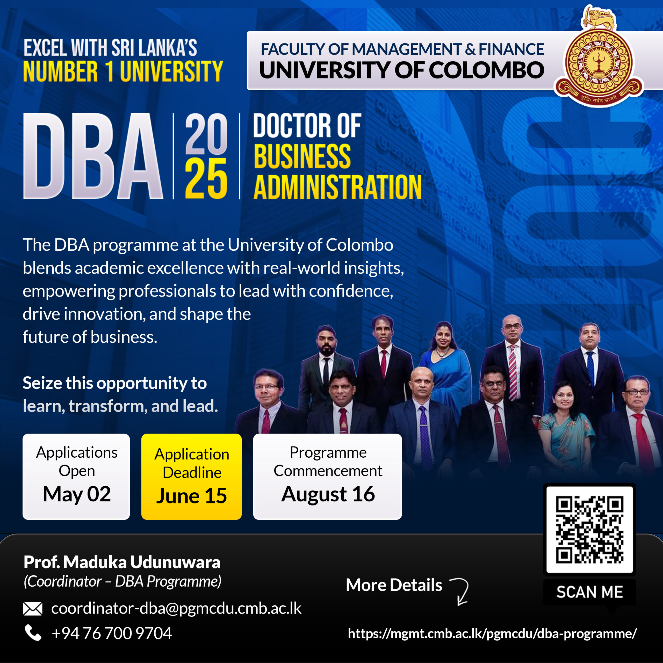 Doctor of Business Administration (DBA) programme