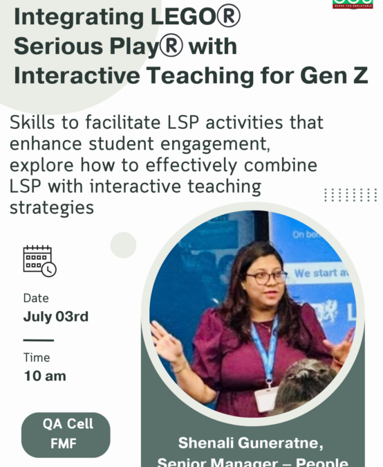 Staff Development Workshop: Enhancing Gen Z Engagement through LEGO®️ Serious Play®️