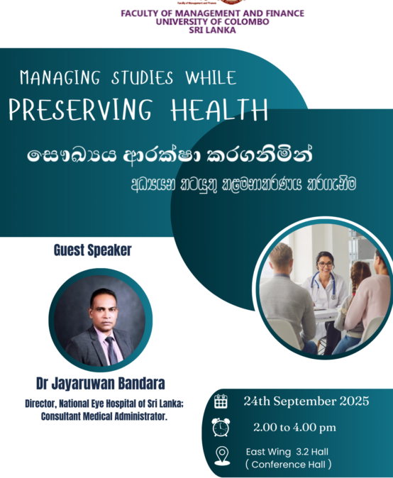 “Managing Studies while Preserving Health”