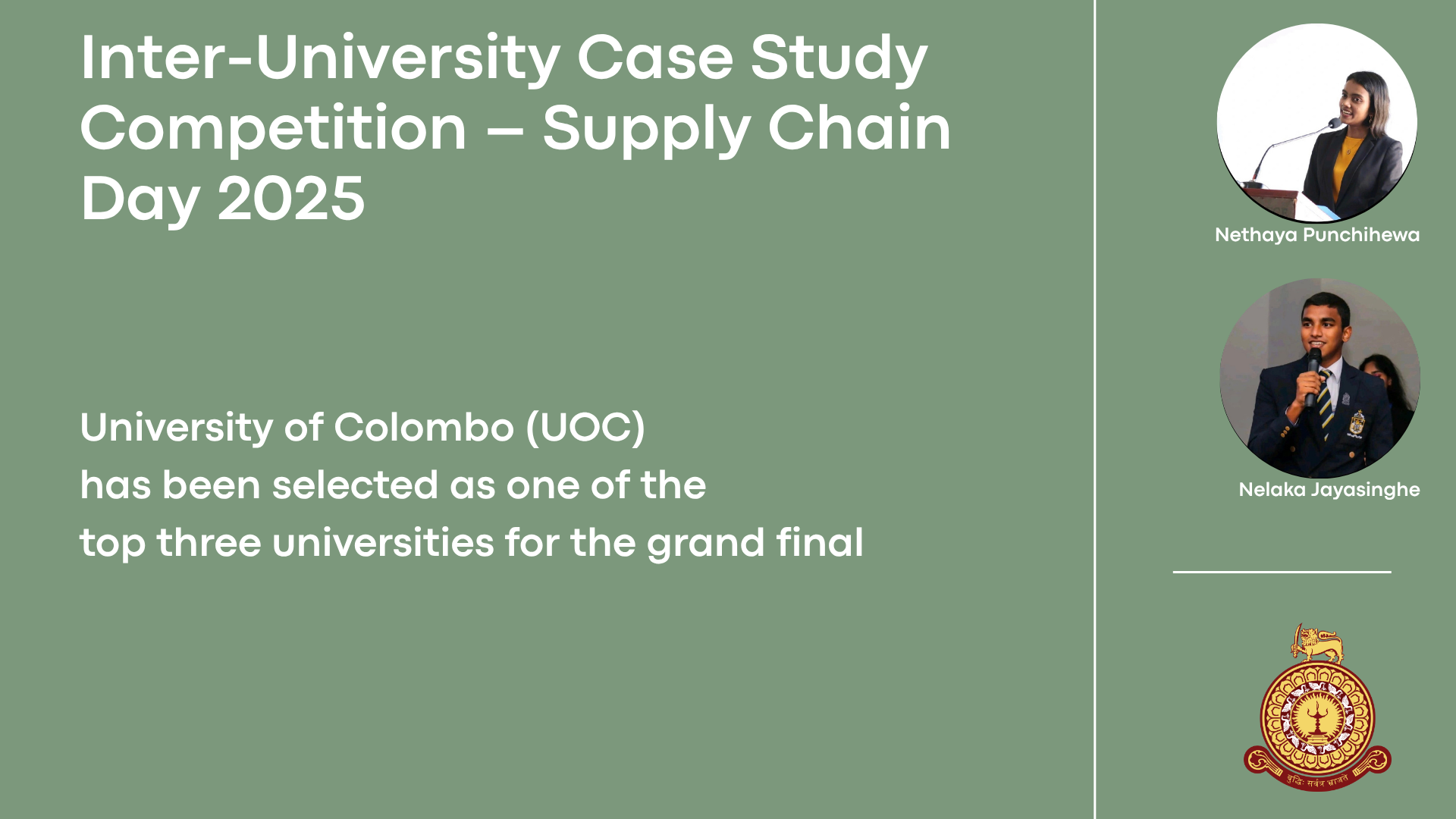 UOC Team Shines in Inter-University Case Study Competition Grand Final!