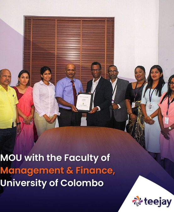 Appreciation for the Generous Donation to FMF, University of Colombo by Teejay Lanka PLC