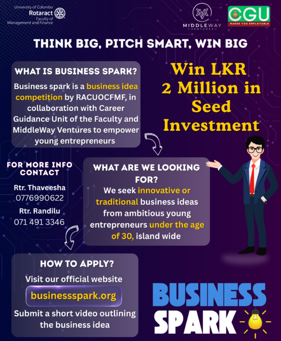 Business Spark – LKR 2 MILLION for Your Startup – APPLY NOW!