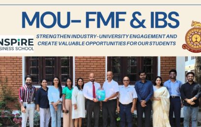 Memorandum of Understanding (MoU) between Inspire Business School (Pvt) Ltd. and the FMF
