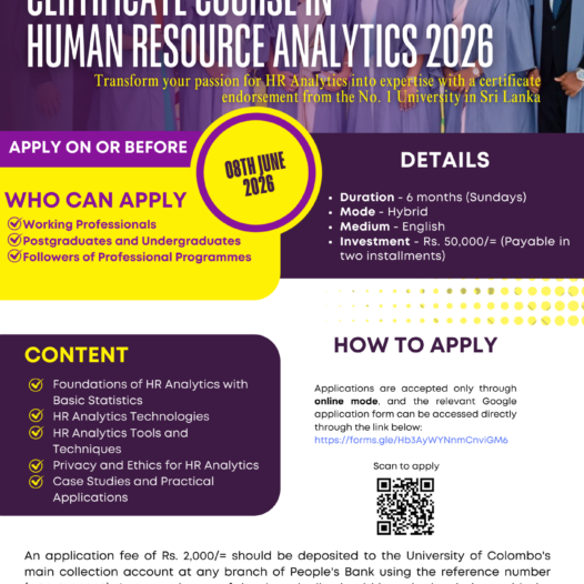 Certificate Course in Human Resource Analytics – July 2026