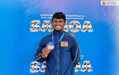 Pasindu Malawana Wins Silver Medal at Samoa IBFC Universal Weightlifting Cup 2026.