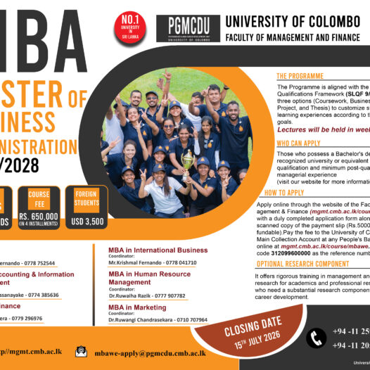 MBA weekend 2026