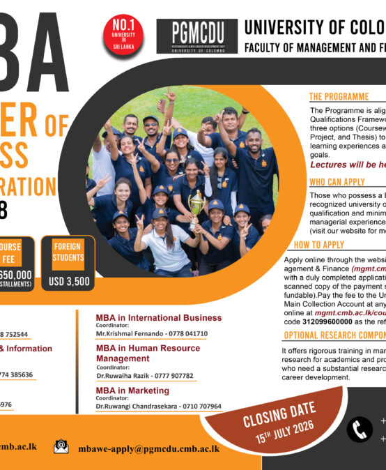 MBA weekend 2026