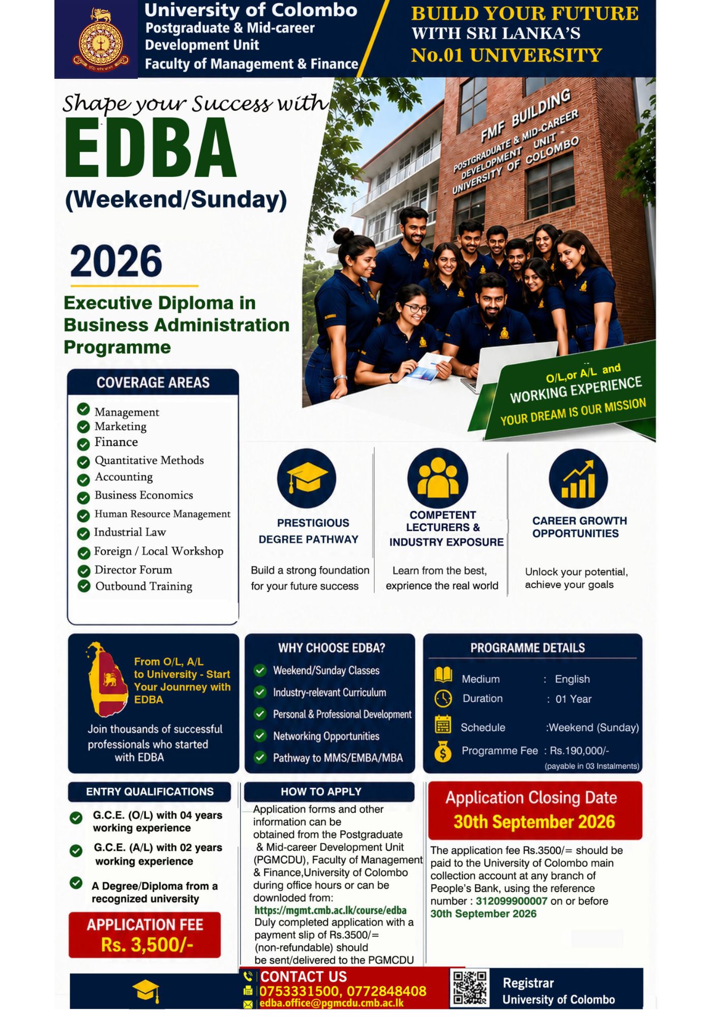 EDBA Applications Are Now Open
