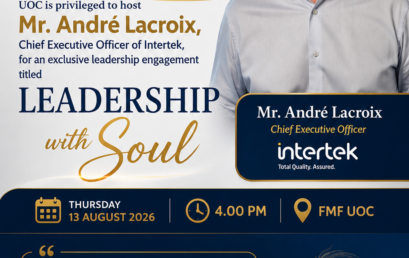 Invitation to Meet Mr. André Lacroix, CEO of Intertek and Attend “Leadership with Soul”