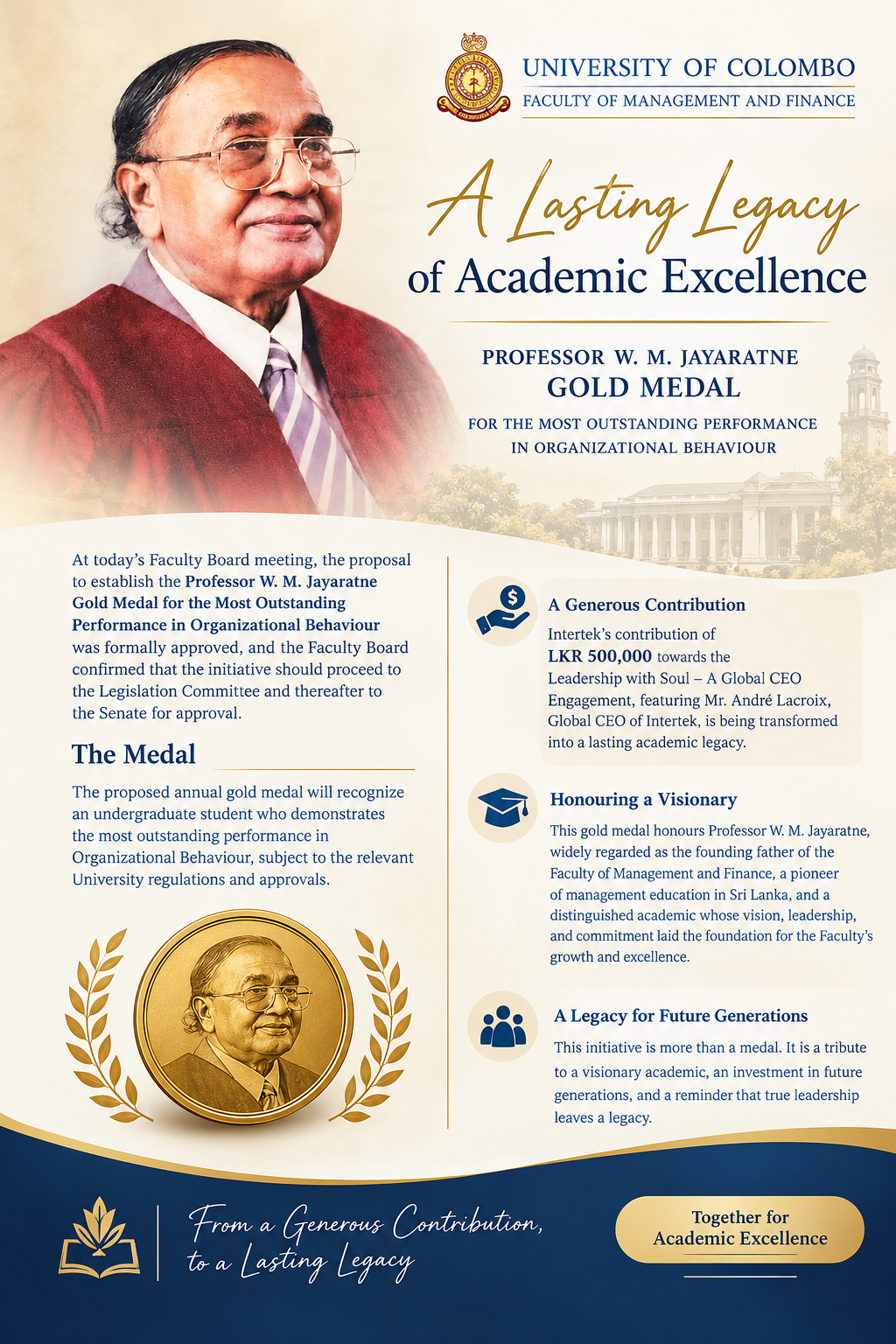 A Lasting Legacy of Academic Excellence at the Faculty of Management and Finance